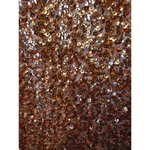 PrettyGuide Cocktail Party Dress XL Womens Pink Sequin V Front V Back New Years - Picture 3 of 6